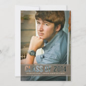 Zeitgenössische Klasse von Foto-Abschluss-Party Einladung (Vorderseite)