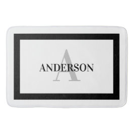 Zeitgenössische koloniale Grenzmatte Badematte