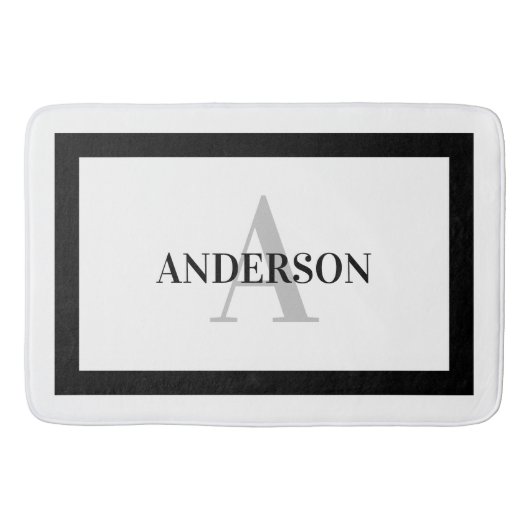 Zeitgenössische koloniale Grenzmatte Badematte (Vorderseite)