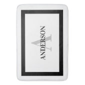 Zeitgenössische koloniale Grenzmatte Badematte (Vorderseite Vertikal)