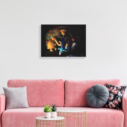 Zeitgenössische Krippe 22,26 x 16,00 Leinwand (Insitu (Wohnzimmer))