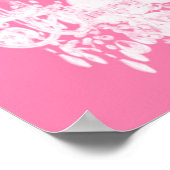 Zeitgenössische Kronleuchter-Silhouette - Print #1 Poster (Ecke)