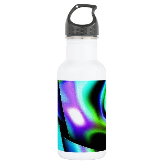 Zeitgenössische Kunst Edelstahlflasche (Vorderseite)