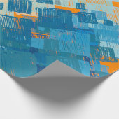 Zeitgenössische Kunst. Farbenfrohe Textur. Moderne Geschenkpapier (Ecke)