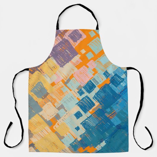Zeitgenössische Kunst. Farbenfrohe Textur. Moderne Schürze (Vorderseite)