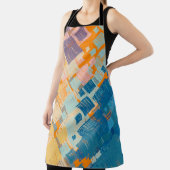 Zeitgenössische Kunst. Farbenfrohe Textur. Moderne Schürze (InSitu)