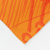 Zeitgenössische Kunst. Handgemachte Kunst. Farbenf Fleecedecke (Ecke)