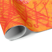 Zeitgenössische Kunst. Handgemachte Kunst. Farbenf Geschenkpapier (Rolleneckpunkt)