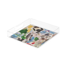 Zeitgenössische Kunst Lucite Tray von KeyÄsthetik