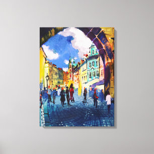 Zeitgenössische Kunst , Malerei , Prag Leinwanddruck