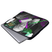 Zeitgenössische Kunstcollage mit Gipskopfstatur Laptopschutzhülle (Vorne Knopf)