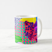 Zeitgenössische Kunstsammlung. Mix stilvolle Textu Kaffeetasse (VorderseiteRechts)