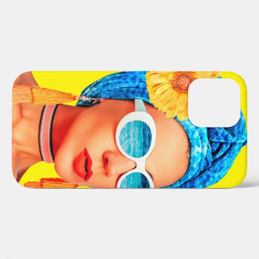 Zeitgenössische Kunstsammlung. Urlaubsmode Mädchen Case-Mate iPhone Hülle (Rückseite (Horizontal))