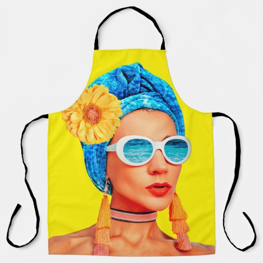 Zeitgenössische Kunstsammlung. Urlaubsmode Mädchen Schürze (Vorderseite)