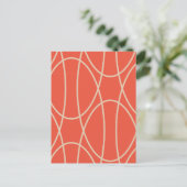 Zeitgenössische Kurven Abstraktes Design Postkarte (Stehend Vorderseite)