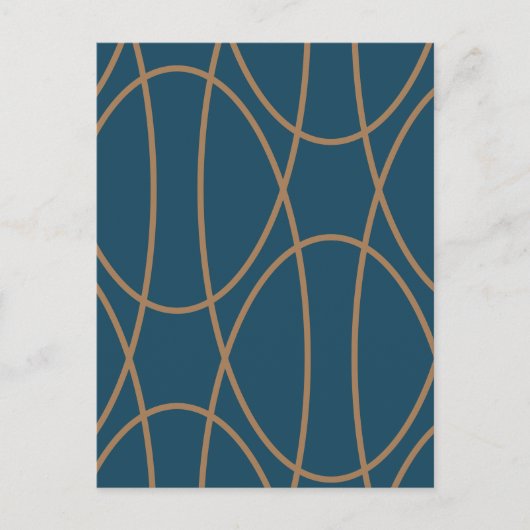 Zeitgenössische Kurven Abstraktes Design Postkarte (Vorderseite)