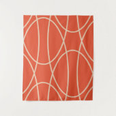 Zeitgenössische Kurven Abstraktes Design Wandteppich (Vorderseite)