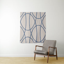 Zeitgenössische Kurven Abstraktes Design Wandteppich