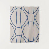 Zeitgenössische Kurven Abstraktes Design Wandteppich (Vorderseite)