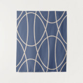 Zeitgenössische Kurven Abstraktes Design Wandteppich (Vorderseite)