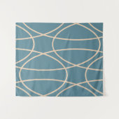 Zeitgenössische Kurven Abstraktes Design Wandteppich (Vorderseite (Horizontal))