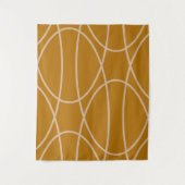 Zeitgenössische Kurven Abstraktes Design Wandteppich (Vorderseite)