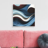 Zeitgenössische Kurven Leinwanddruck (Insitu (Wohnzimmer))