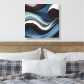 Zeitgenössische Kurven Leinwanddruck (Insitu (Schlafzimmer))