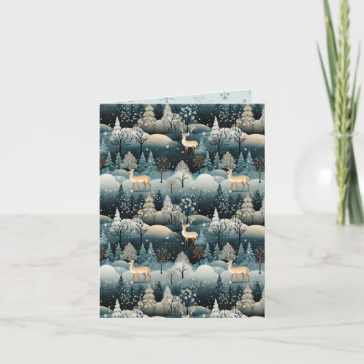 Zeitgenössische Landschaft und Weihnachten des Hir Karte (Vorderseite)