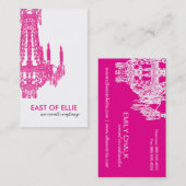 Zeitgenössische Leuchter-Visitenkarte Visitenkarte (Vorne/Hinten)