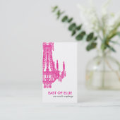 Zeitgenössische Leuchter-Visitenkarte Visitenkarte (Stehend Vorderseite)