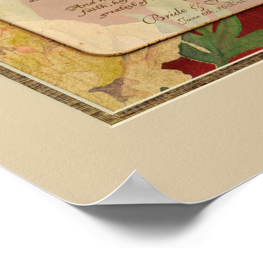 Zeitgenössische Liebe Kapitel 1 Korinther 13 Poster (Ecke)