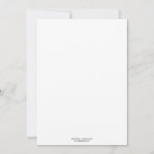 Zeitgenössische Liebesvögel Grüne Hochzeitseinladu Einladung (Rückseite)