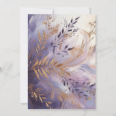 Zeitgenössische Lila Verpflichtung Einladung (Rückseite)