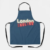Zeitgenössische London Neon Lights Typografie Schürze (Vorderseite)