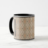 Zeitgenössische marokkanische Monogramm-Kaffee-Tas Tasse (Vorderseite Links)