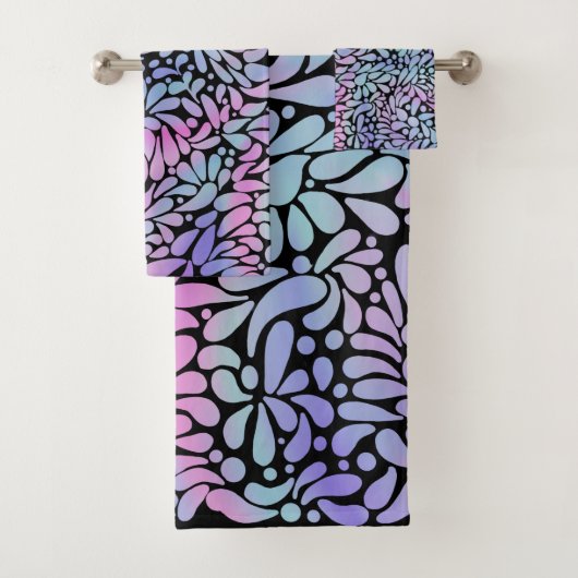 Zeitgenössische Meerjungblätter Badhandtuch Set (Insitu)