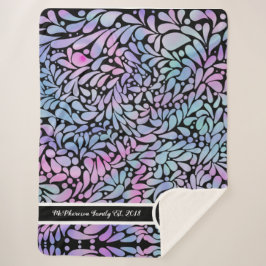 Zeitgenössische Meerjungblätter Sherpadecke