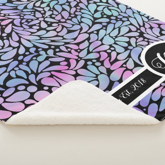 Zeitgenössische Meerjungblätter Sherpadecke (3/4)