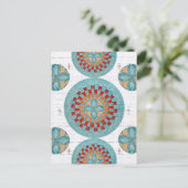 Zeitgenössische Mi'kmaq Spulen-inspirierte Postkarte (Stehend Vorderseite)