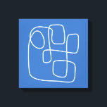 Zeitgenössische Minimalistische Linien Kunst Zeich Leinwanddruck<br><div class="desc">Zeitgenössische Minimalistische Linienkunst Gezeichnet in Blue Canvas Print</div>