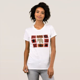 Zeitgenössische moderne abstrakte afrikanische Kun T-Shirt