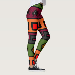 Zeitgenössische Moderne Kunst Afrikanisches Muster Leggings