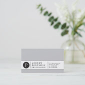 Zeitgenössische Monogramm-Visitenkarte Visitenkarte (Stehend Vorderseite)