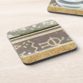 Zeitgenössische Mustermalerei Getränkeuntersetzer (Linke Seite)