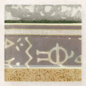 Zeitgenössische Mustermalerei Glasuntersetzer (Vorderseite)