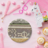 Zeitgenössische Mustermalerei Pappteller (Party)