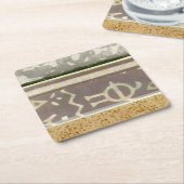 Zeitgenössische Mustermalerei Rechteckiger Pappuntersetzer (angewinkelt)