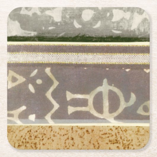 Zeitgenössische Mustermalerei Rechteckiger Pappuntersetzer (Vorderseite)