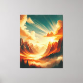 Zeitgenössische Natursprühfarbe Leinwanddruck (Vorderseite)